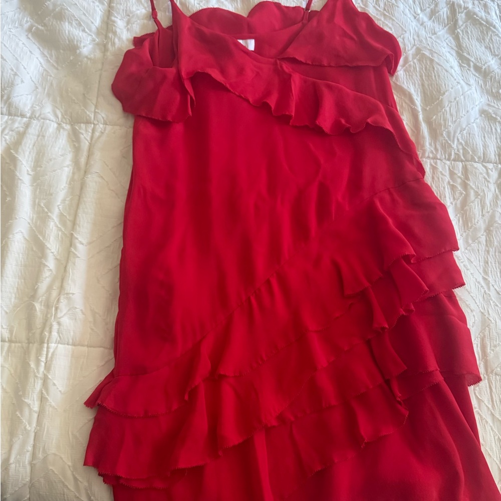 Parker Vibrant Red Dress